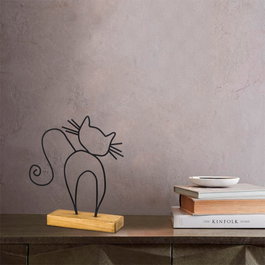 Aberto Design Objeto Decorativo Cat - Black